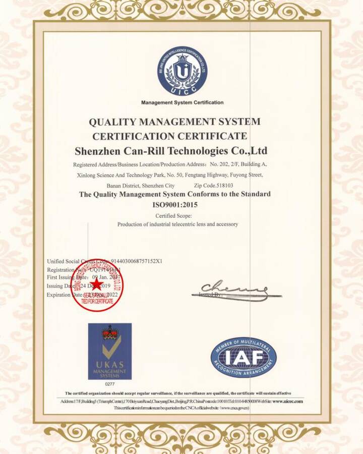 Canrill ISO 9001